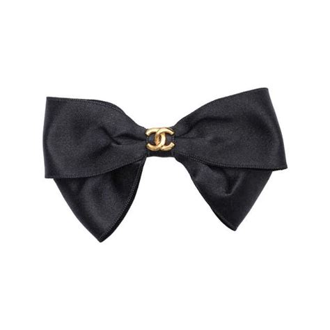 fake chanel ear muffs|Chanel bow tie for hair.